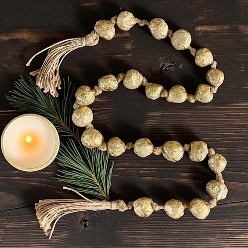 gold foil garland