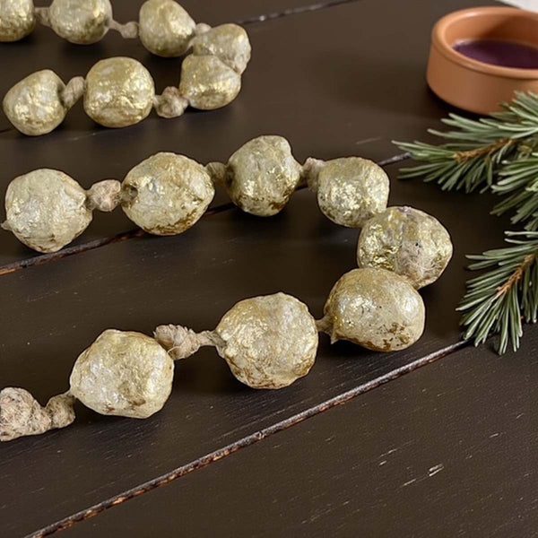 gold foil garland