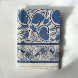 Blue blockprint tablecloth