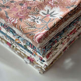 pink green multi tablecloth