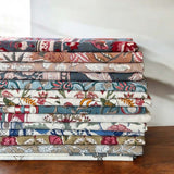 blue peach multi tablecloth