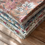 peach  green multi tablecloth