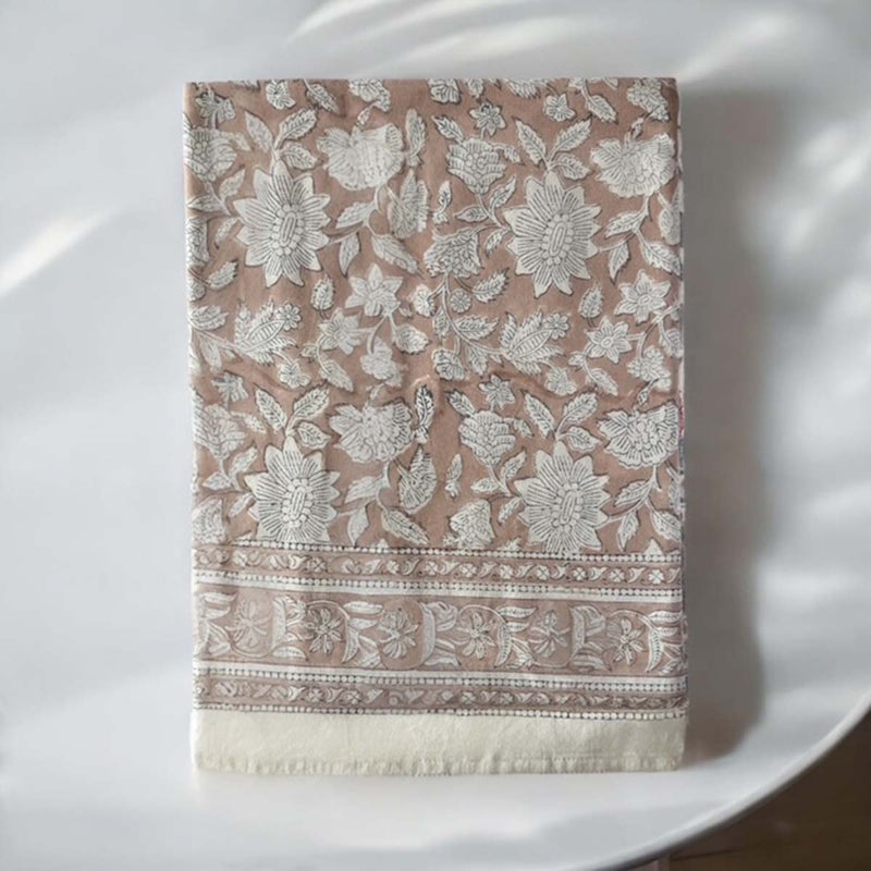 soft pink tablecloth