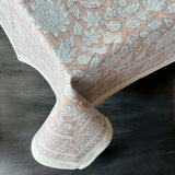 soft pink tablecloth