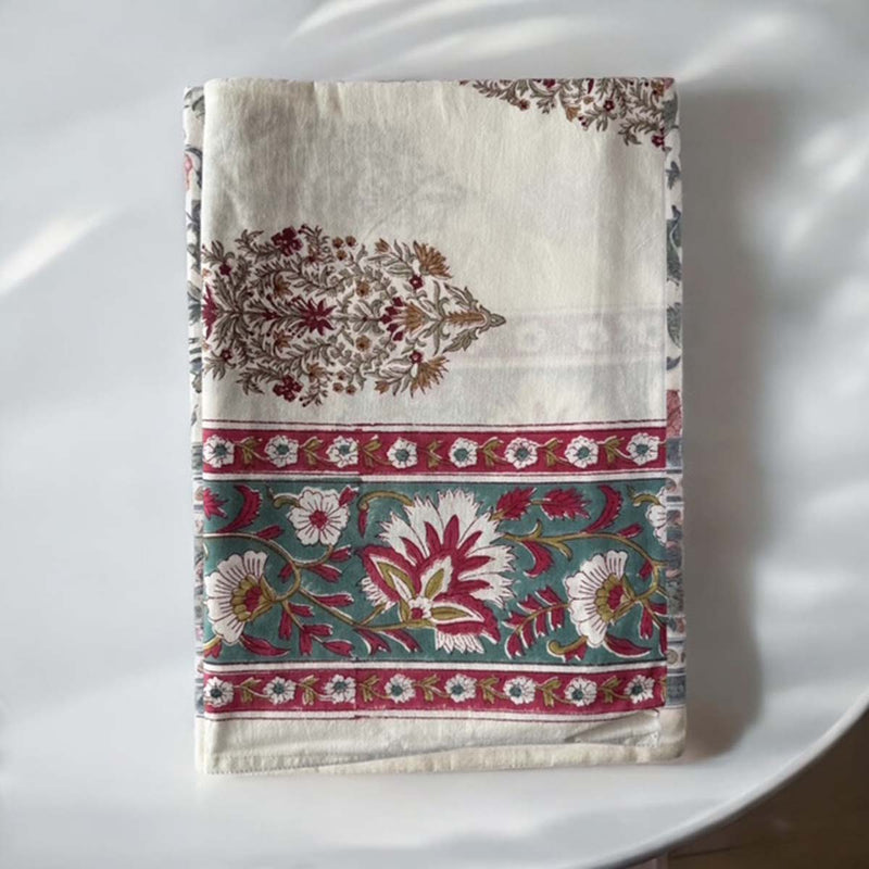 multi motif tablecloth
