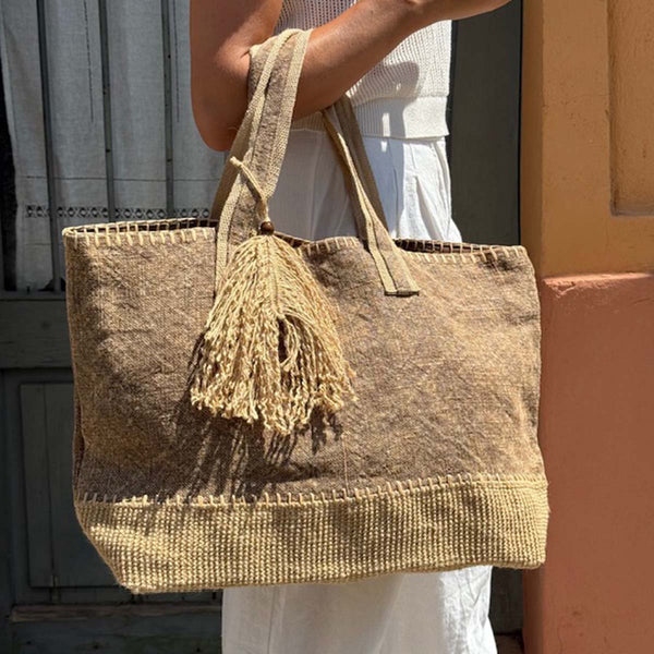 natural jute casual bag