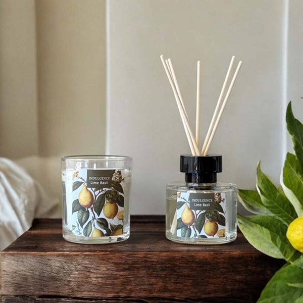candle & diffuser set lime basil