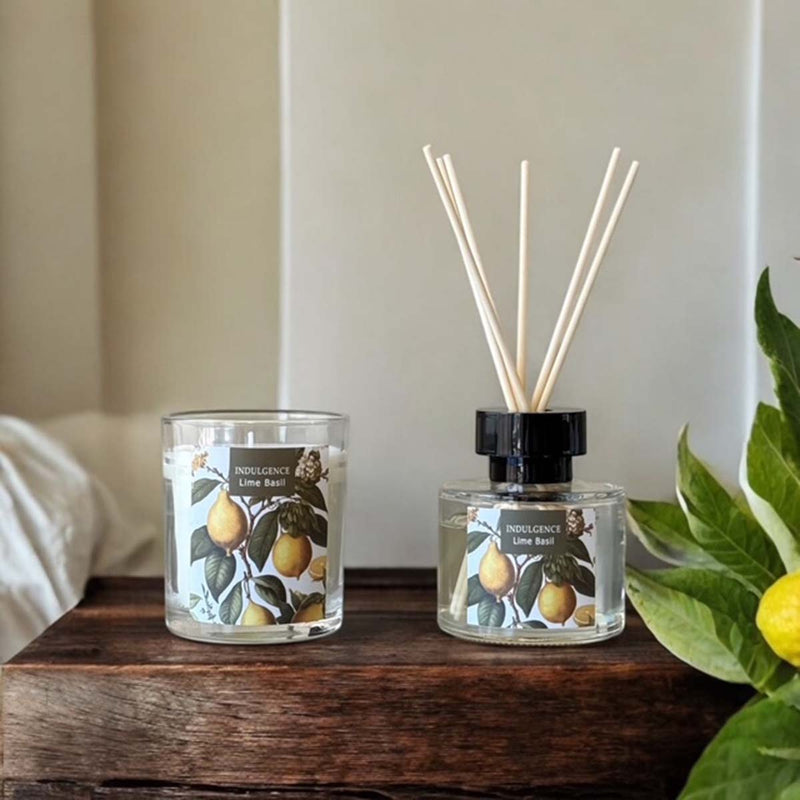 candle & diffuser set lime basil
