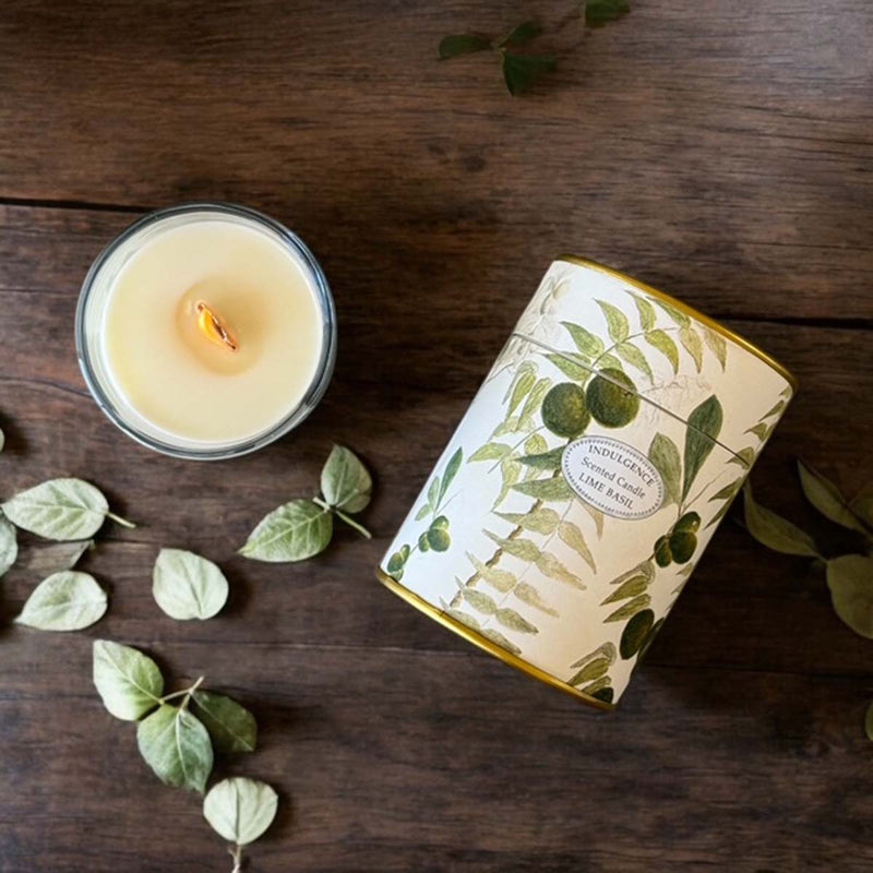 candle canister lime basil
