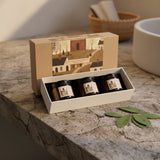 New England Candle Jar Set - Orange & Bay