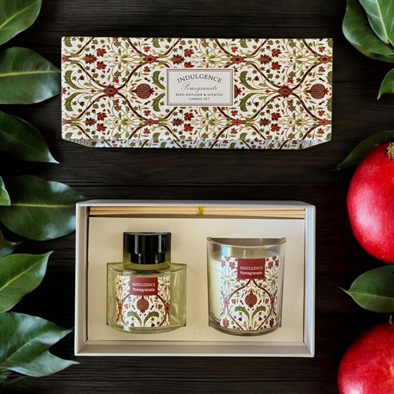 candle & diffuser set pomegranate