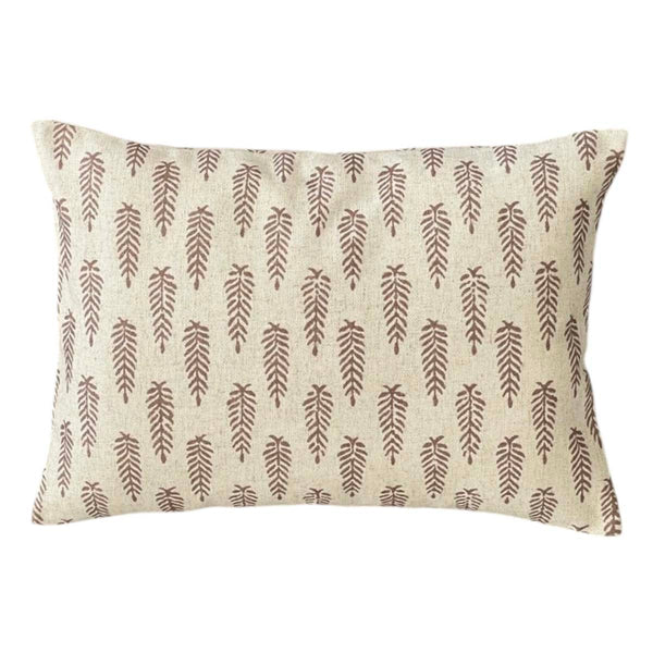 Reverse Fir Mocha Cushion
