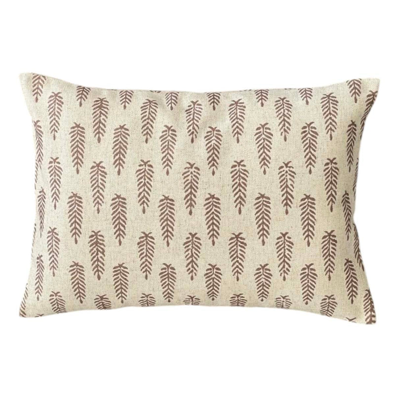 Reverse Fir Mocha Cushion