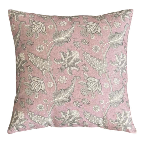 floral fun dusky pink cushion