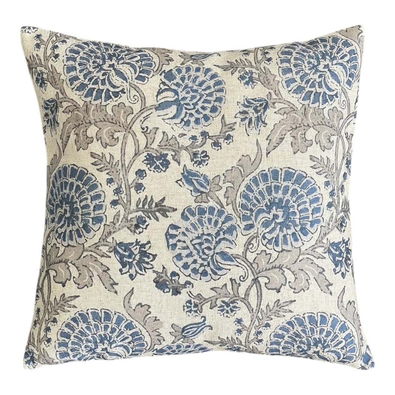 bramble grey/blue cushion