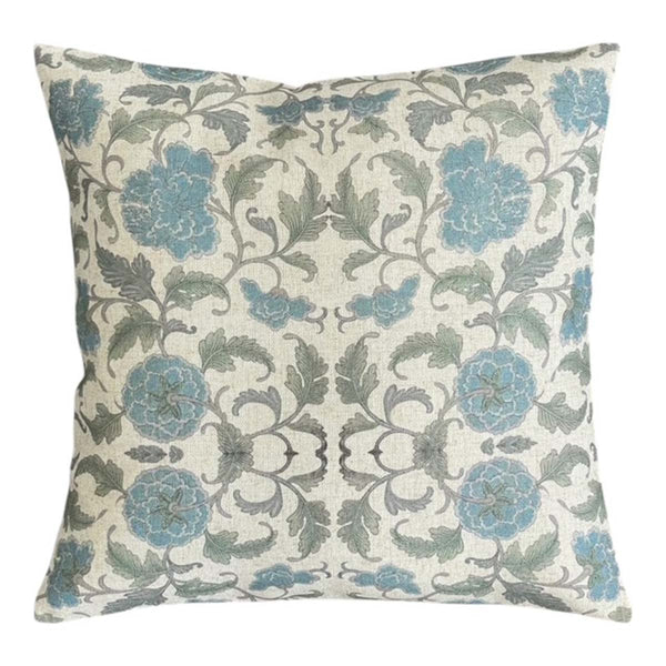 tangle trellis blue/green cushion