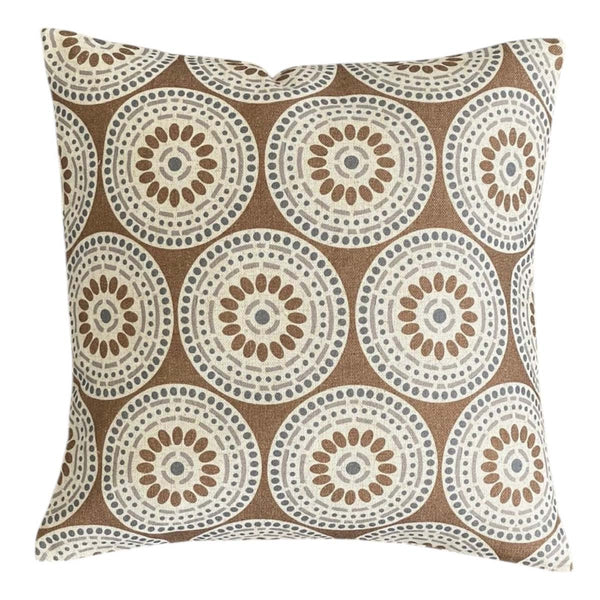 havanna circles ochre cushion