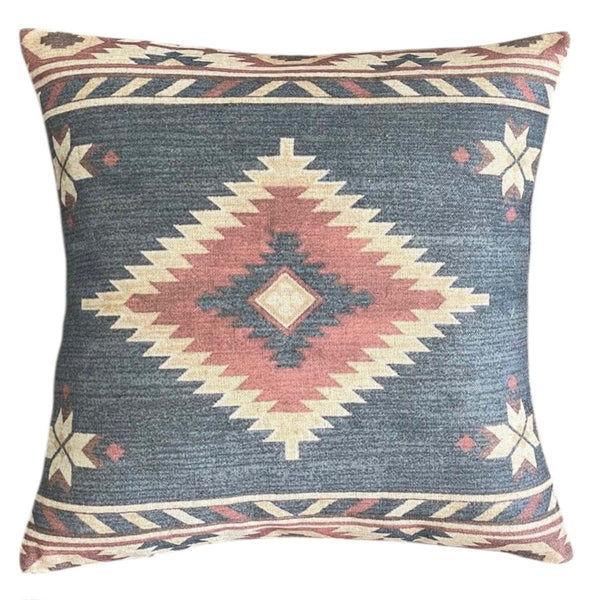 inca blue/multi cushion