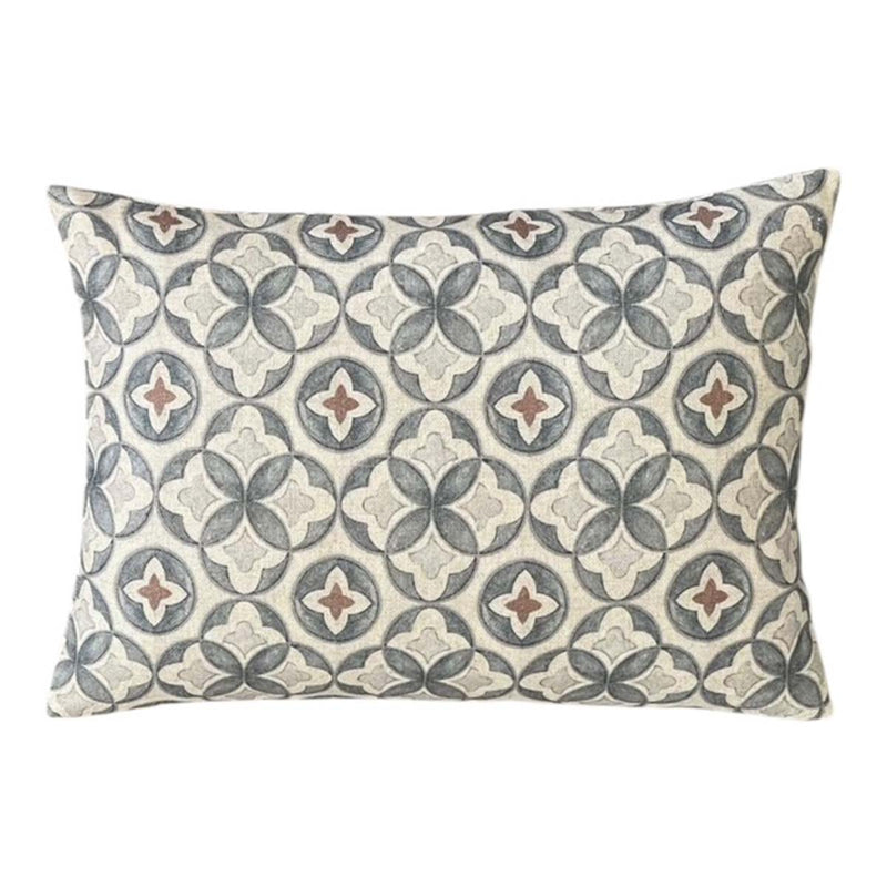 small goths circles grey/beige cushion