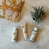 yellow weekend bag set