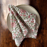 green garden napkins set/4