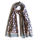 jaya block navy scarf