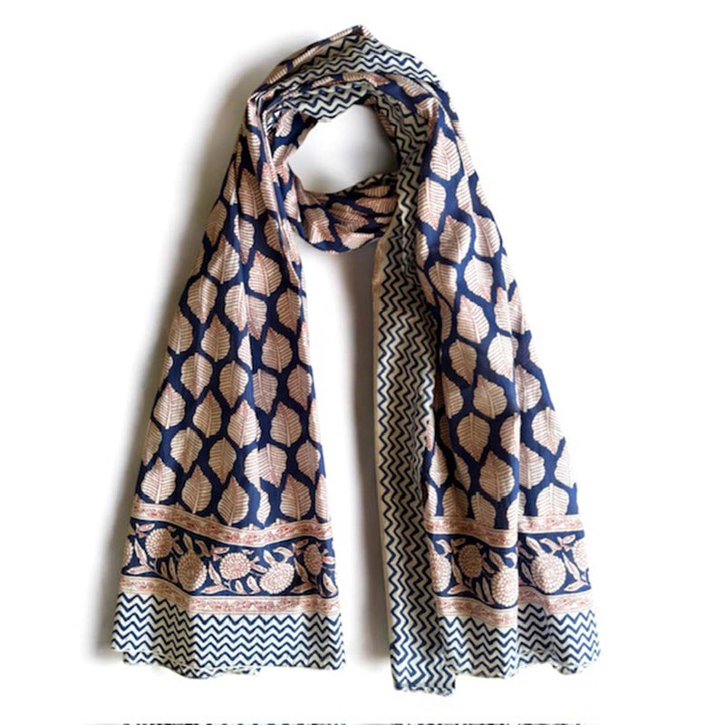 jaya block navy scarf