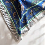 sea blue jungle scarf