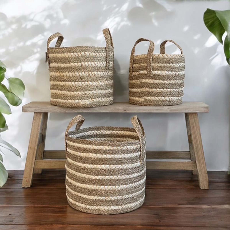 set of 3 eka baskets