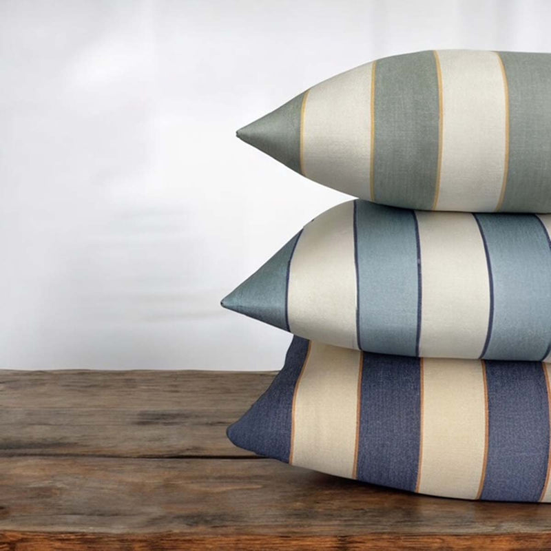 Chila blue wide stripe cushion MD