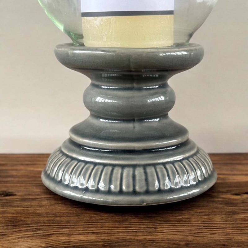 dk grey ceramic hurricane