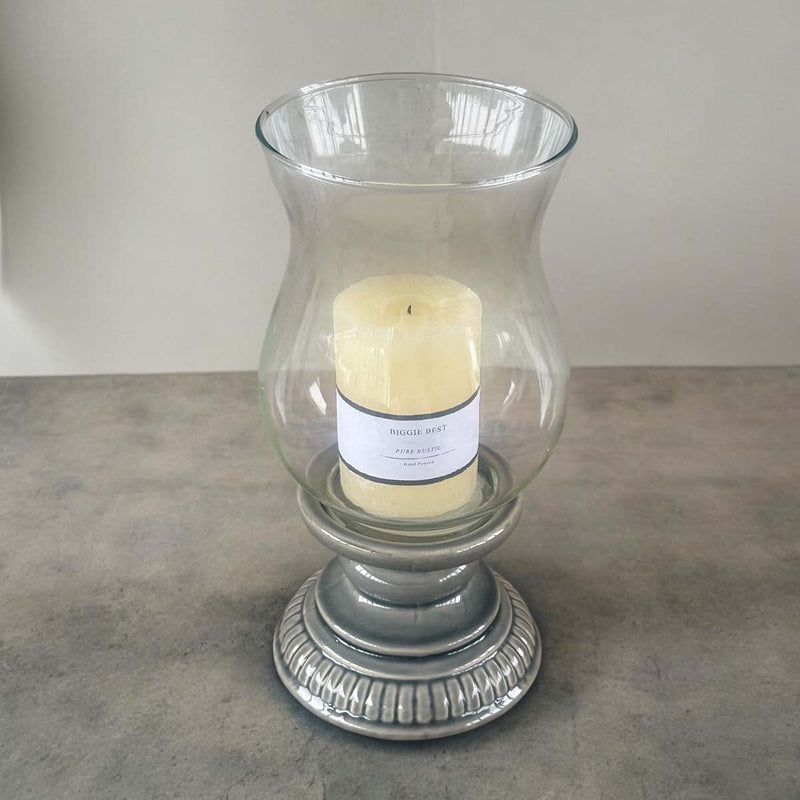 dk grey ceramic hurricane