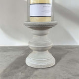 medium glass/cement cndl holder