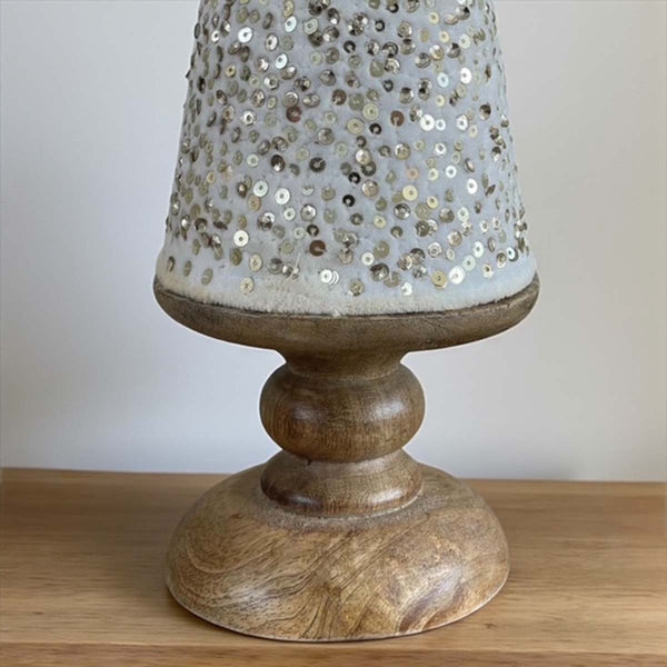 Fabric Tree white sparkle
