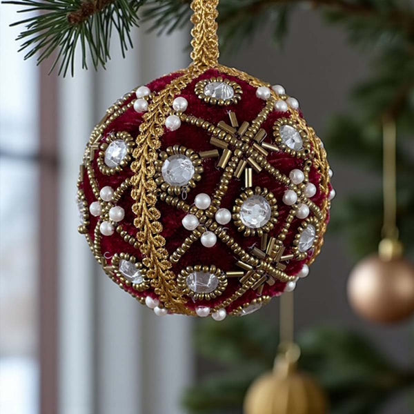 deep red royal bauble