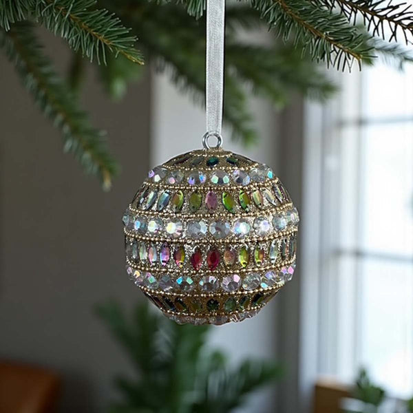 diamante beaded bauble