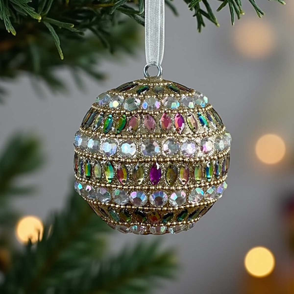 diamante beaded bauble