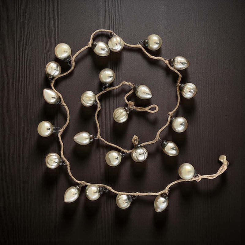 jute bauble garland in bag