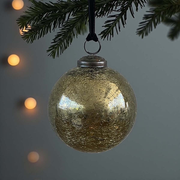 Gold shimmer bauble