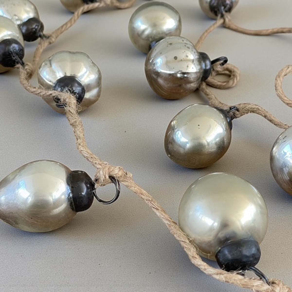 jute bauble garland in bag
