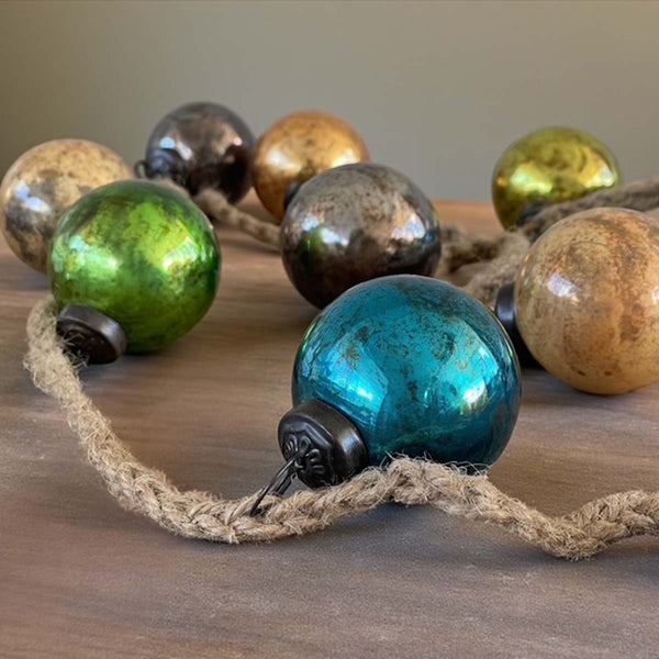 colourful bauble garland 170cm
