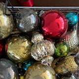 Antique grey  2 tone bauble