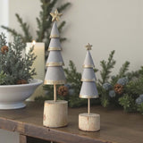 medium grey gold tree on stump