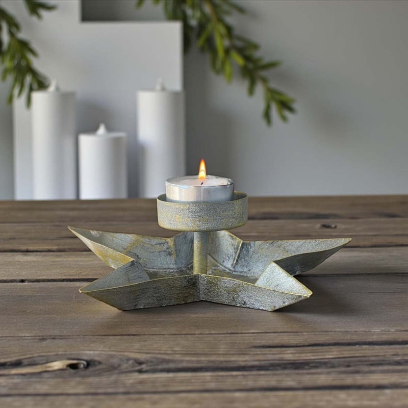 stary tealight lifted holder