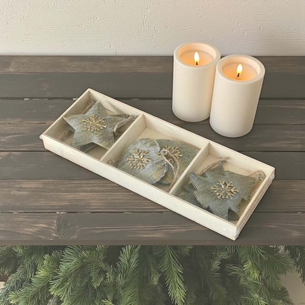 box of metal decs