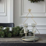 xmas tree tealight holder lrg