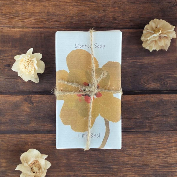 Set of 2 soaps  - lime basil