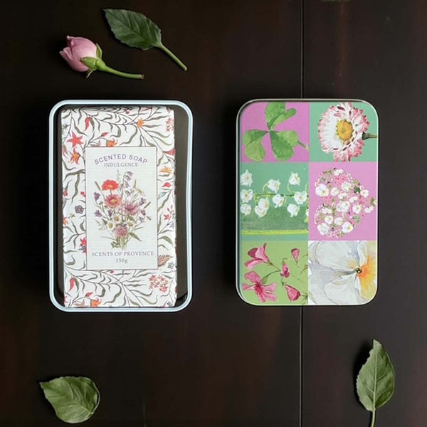 6 x flowers soap tin