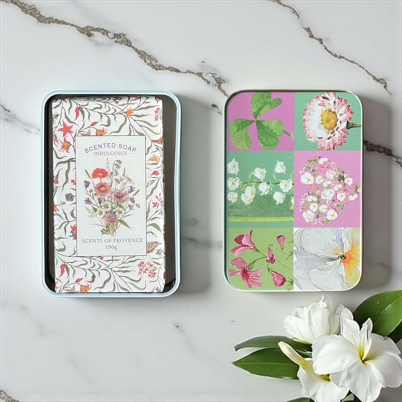 6 x flowers soap tin