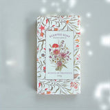 lady blue dress/ bouquet soap tin